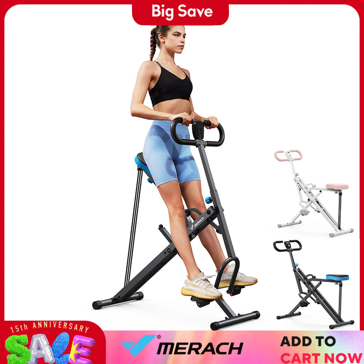 ✨MERACH 2-in-1 Squat & Rowing Machine | Foldable Home Gym