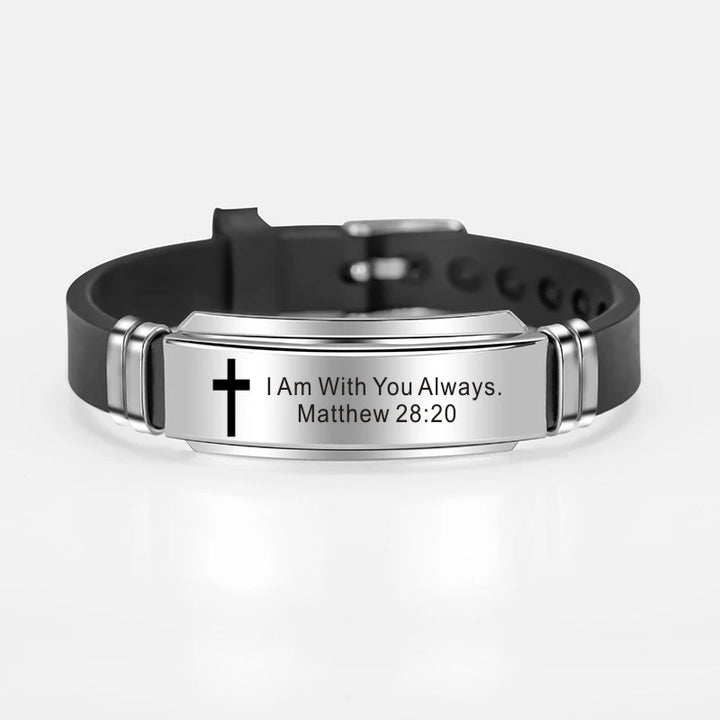 Keep the Faith Bible Scripture Bracelet for Men or Women