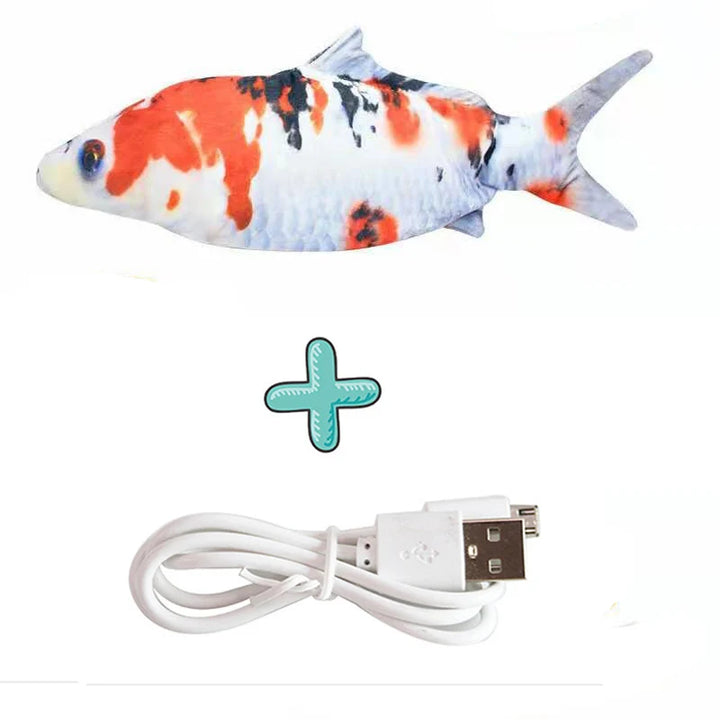 Cure Cat Boredom with Our USB Rechargeable Floppy Fish Cat Toy  I