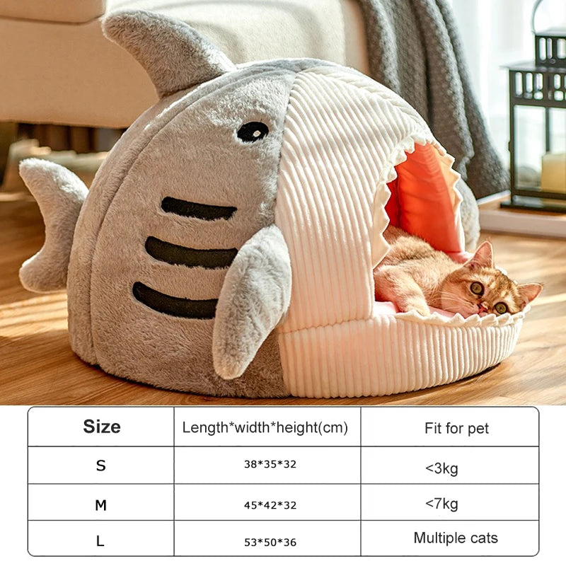 Sharky Baby Plush Cat Bed