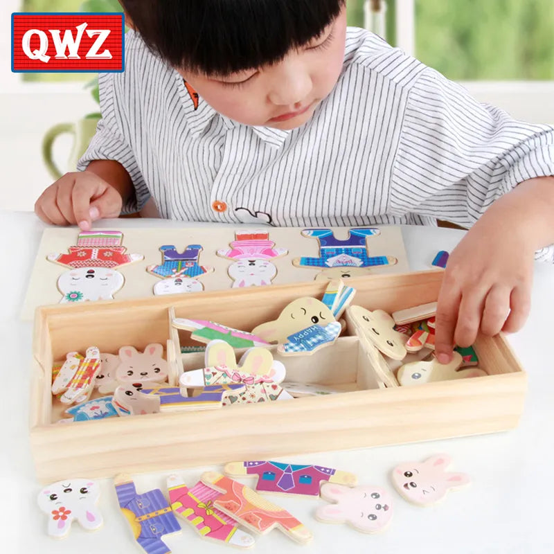 Children's Early Education Wooden Puzzle for ages 3 and up.