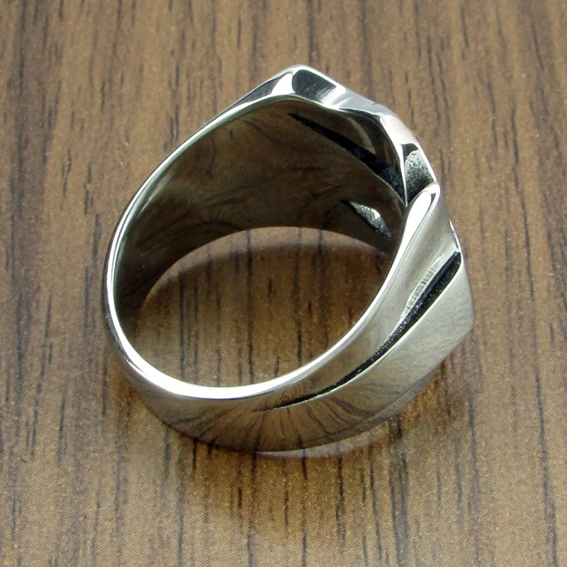 "Bold & Stylish Lucky 7 Ring – 316L Stainless Steel for Men & Women"