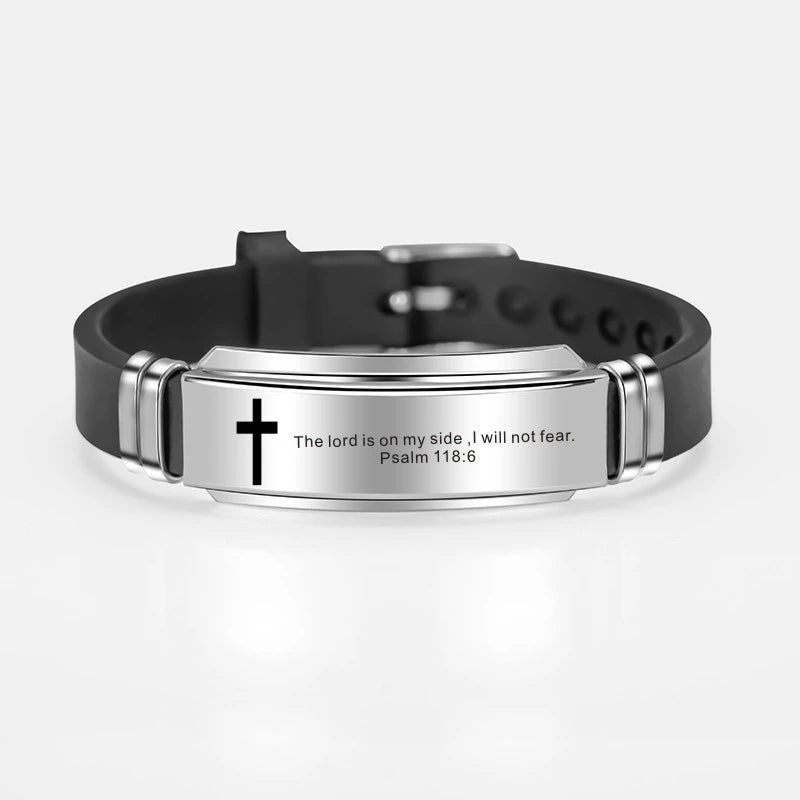 Keep the Faith Bible Scripture Bracelet for Men or Women