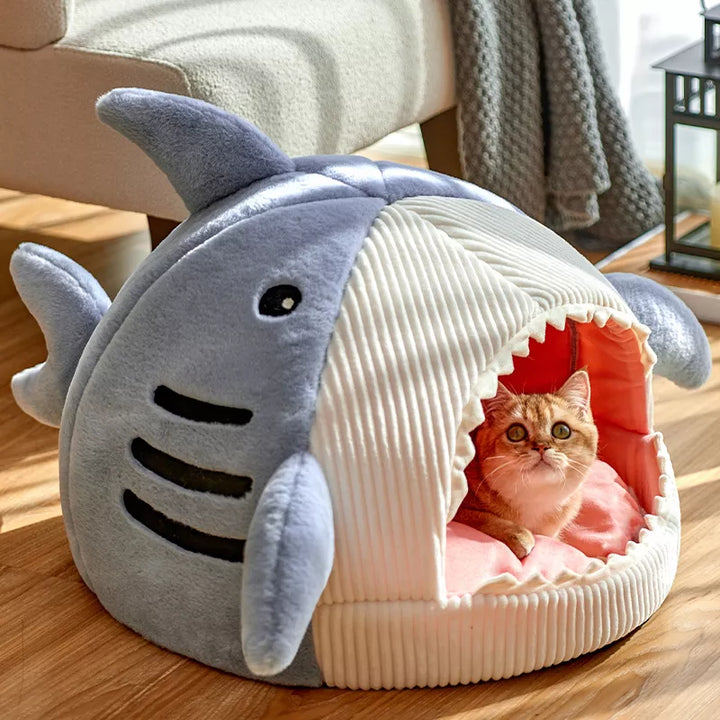 Sharky Baby Plush Cat Bed