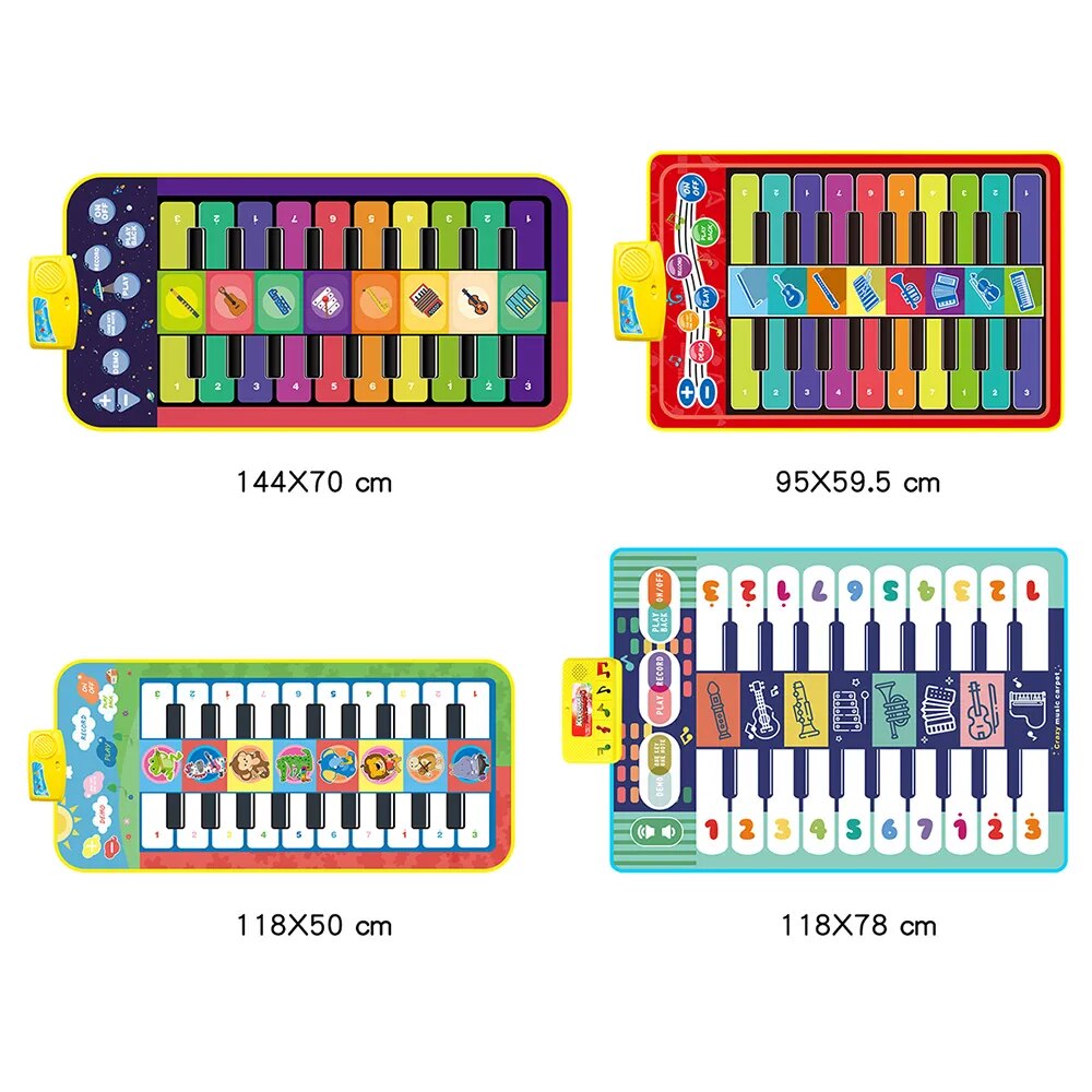 Musical Piano Keyboard Play Mat