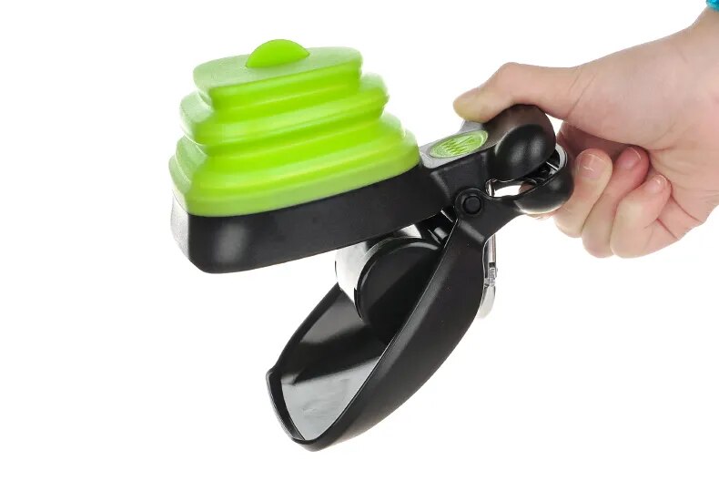 Foldable Pooper Scooper With 6-Rolls Decomposable Bags.