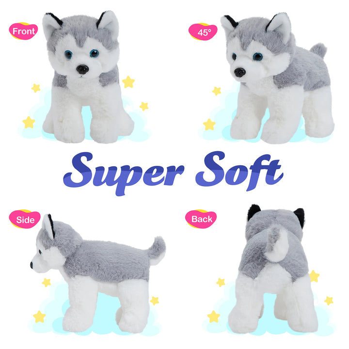 Plush Musical Light-up Husky Puppy Toy to Brighten Any Childs Life