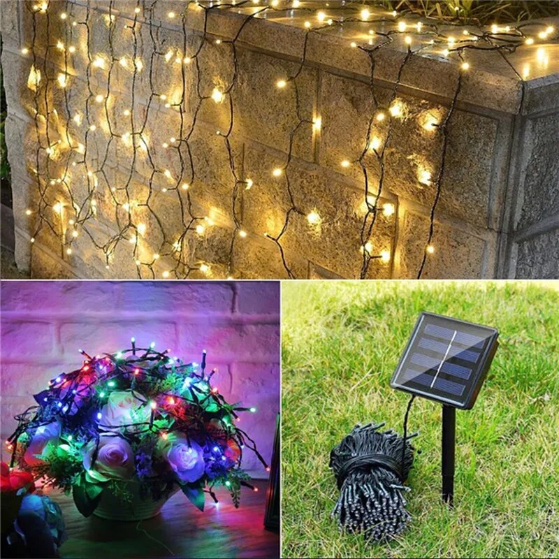 Waterproof LED Solar Fairy Light. 32m / 105 feet long, with 300 LED lights.