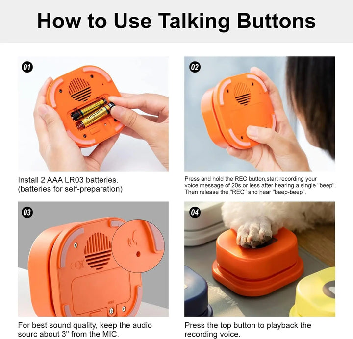 Train Your Dog to "Talk" with Interactive Dog Buttons & Mat