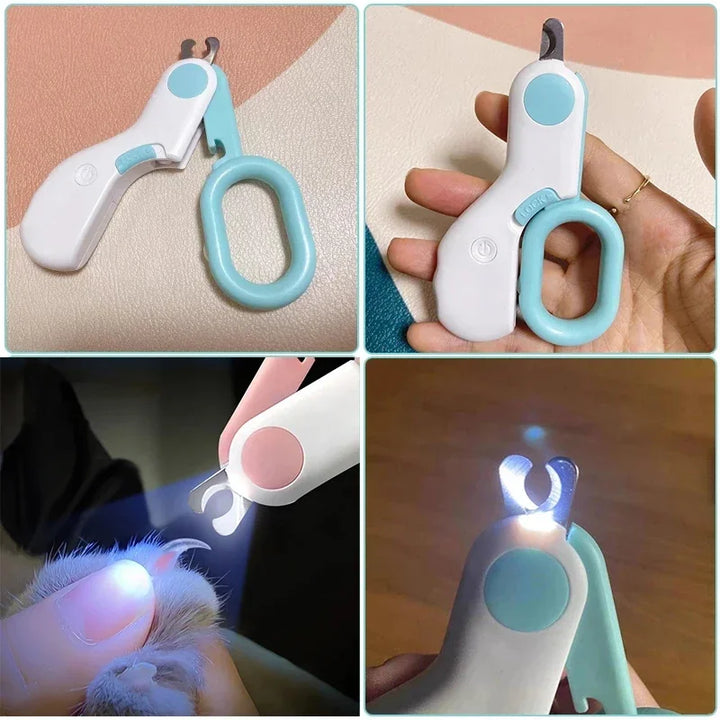 Safe Pet Nail Clippers - Comes with a LED Light to Safely Clip Your Cat or Small Dogs Nails