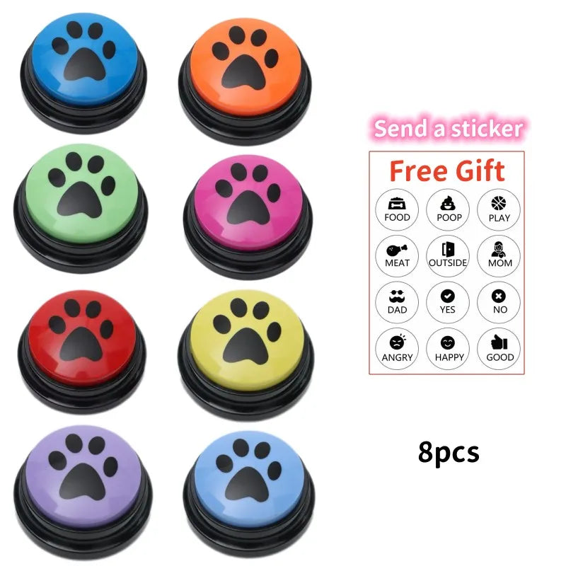 4/8/10pcs Dog Training Recordable Button for Pet Communication