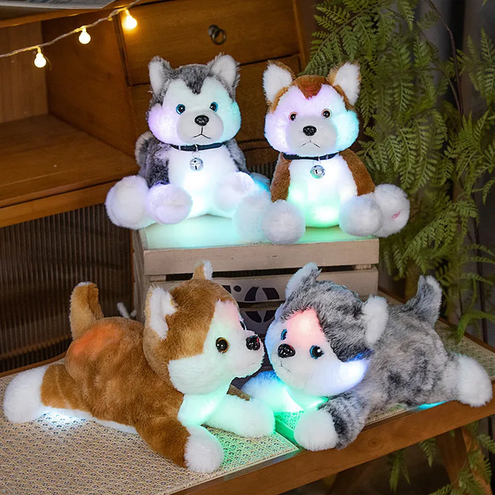 Glow-In-The-Dark Wolf Puppy Plush – The Ultimate Night Light Companion for Kids!"