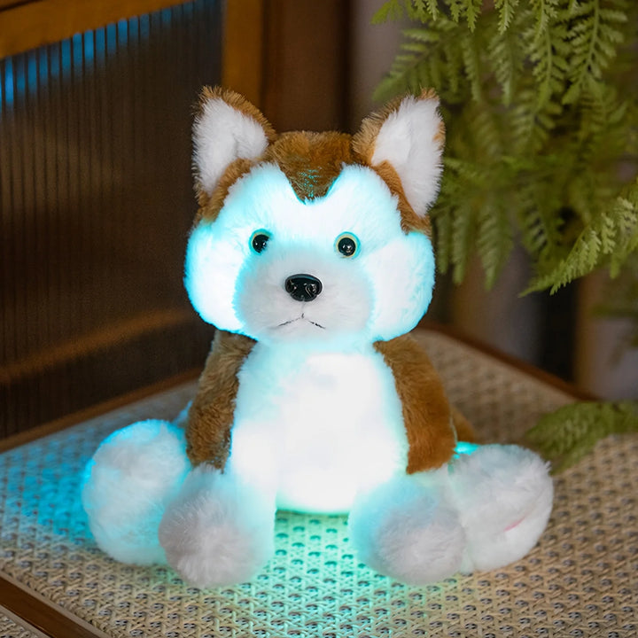 Glow-In-The-Dark Wolf Puppy Plush – The Ultimate Night Light Companion for Kids!"