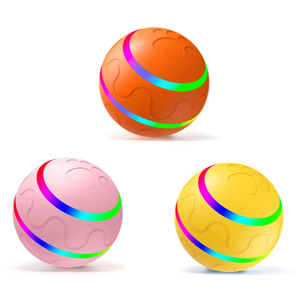 Interactive Dog Ball with or without Remote Control. w/ Flashing Lights, Rolls, Jumps and Rotates. Is Waterproof and made for the Aggressive Chewers