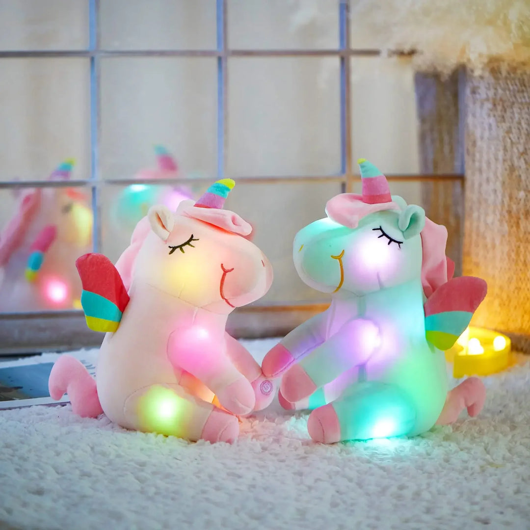 "Magical Musical Unicorn Nightlight: Soft Plush Toy (Music or Non-Music Options!)"