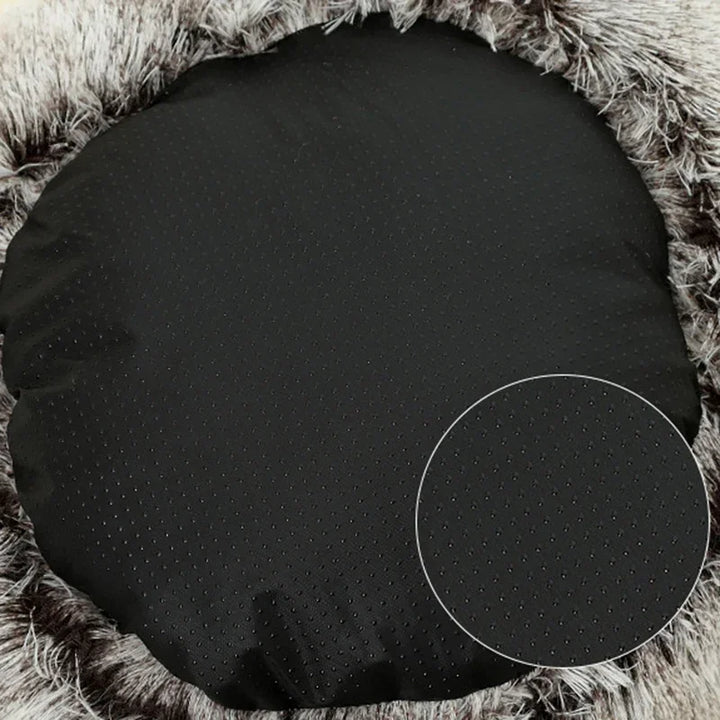 Plush Round Cushioned Nesting Pet Bed Cave for Cats or Small Dogs - 3 Sizes to Choose From