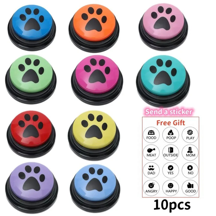 4/8/10pcs Dog Training Recordable Button for Pet Communication