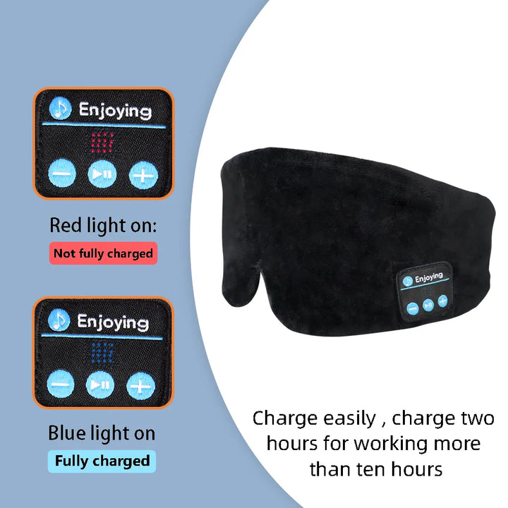 Soft Wireless Bluetooth Sleeping Mask Earphones