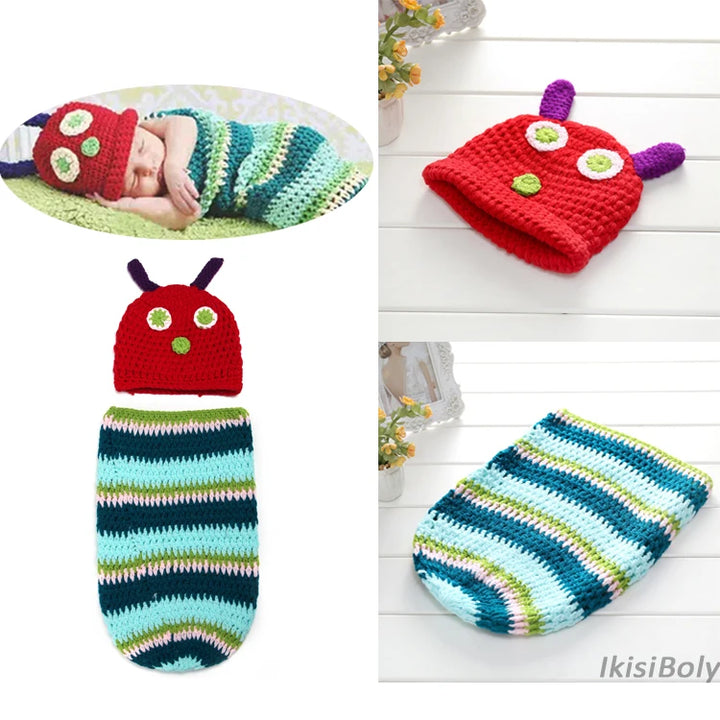 Handmade Crochet Photoshoot Costumes for Babies ( 0-6M )
