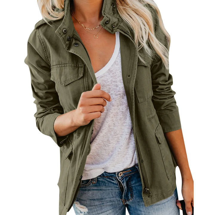 Women's Retro Multi-Pocket Cargo Jacket – The Perfect Blend of Style & Function!