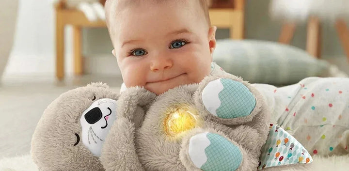 Otterly Soothing Breathing Plush Toy That Comforts and Calms Your Baby