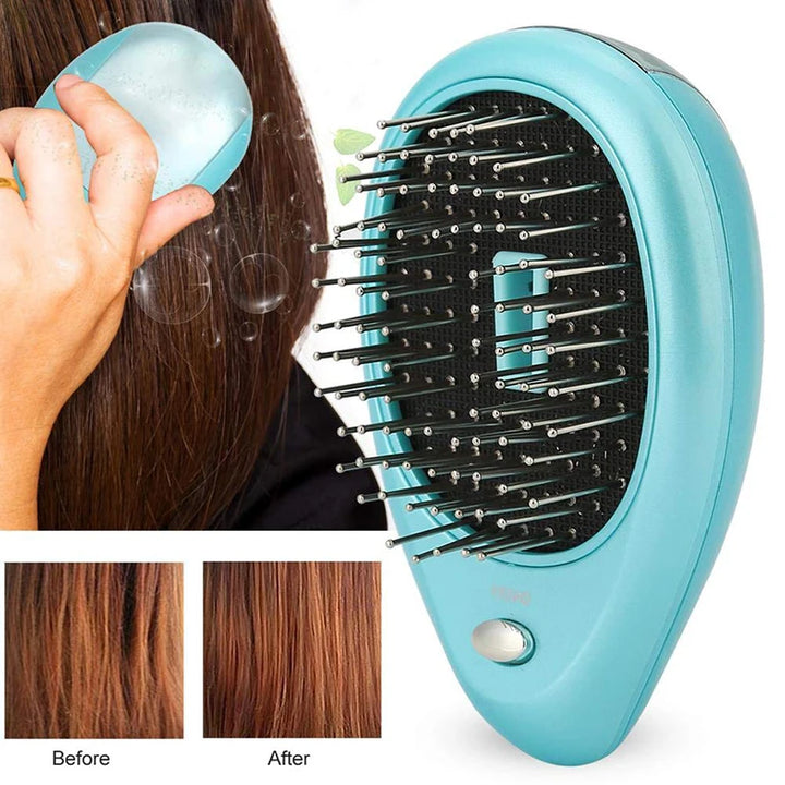 Hot Selling Negative Ion Massage Comb Portable Negative Ion Massage Scalp Hair Brush To Relax The Scalp