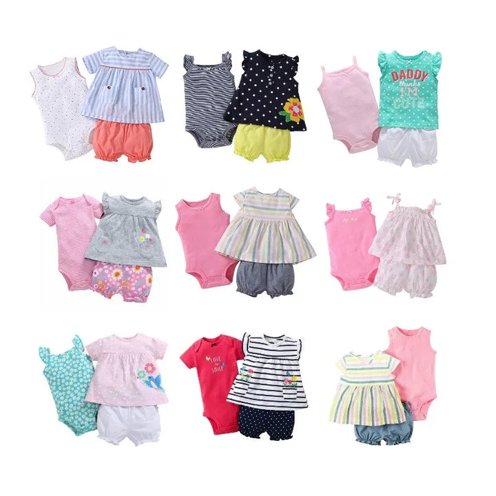 Baby & Toddler Outfits for Girl & Boys 3-piece sets (6 to 24M)