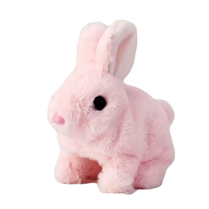 Hopping Easter Bunny Realistic Simulated Rabbit Doll Electronic Toy Jumping Twitching Nose Wiggling Ears Interactive Plush Toy