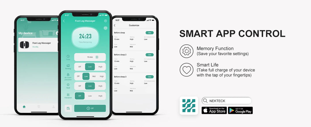 "Revitalize Your Feet with the Nekteck Smart Shiatsu Foot & Calf Massager – Relaxation Made Simple!"