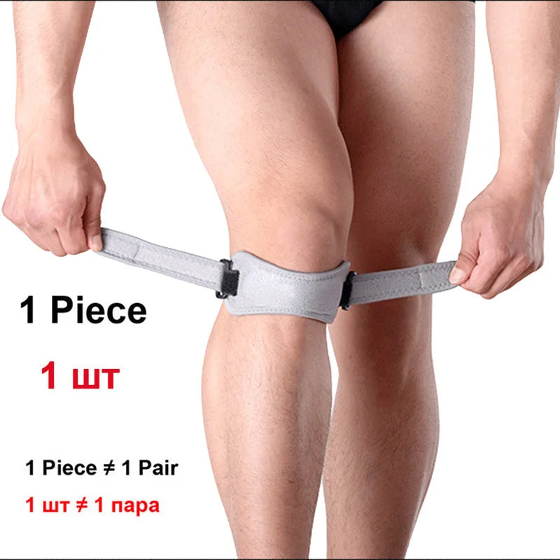 1 PCS Knee Pain Relief Strap - Adjustable Patella Tendon Support Band for Men Women, Tendonitis - Stabilizing Brace for Running