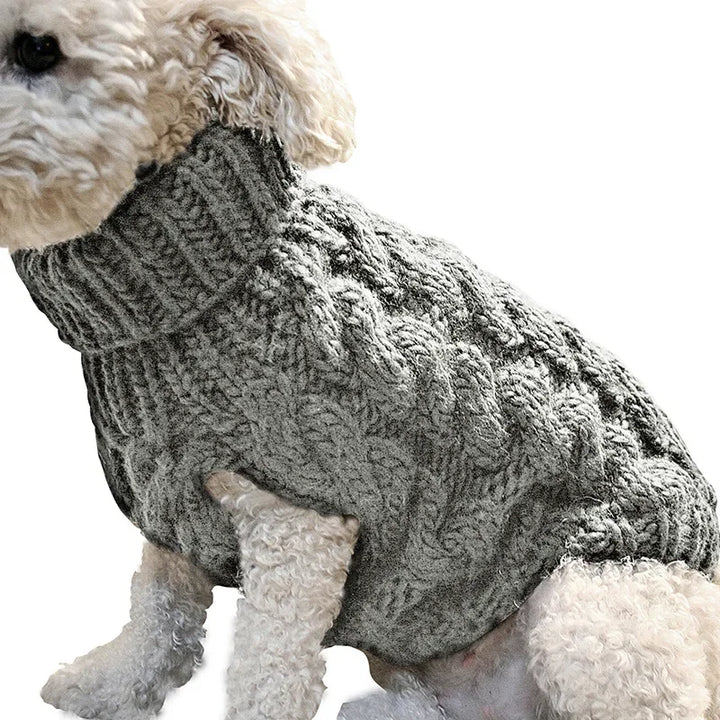 Warm Knitted Cotton Sweater for Your Small to Medium Sized Dog Breeds. Chihuahuas, Yorkies, Terriers or Pugs.