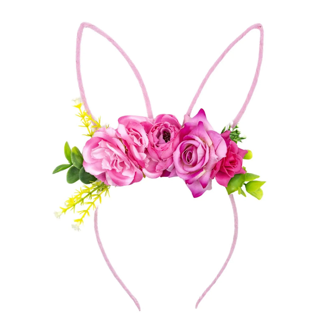 Beautiful Ladies-Girls Floral Easter Rabbit Headband for Added Elegance to Your Easter Wardrobe