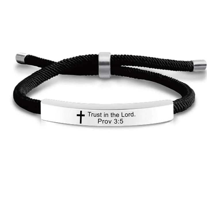 Keep the Faith Bible Scripture Bracelet for Men or Women