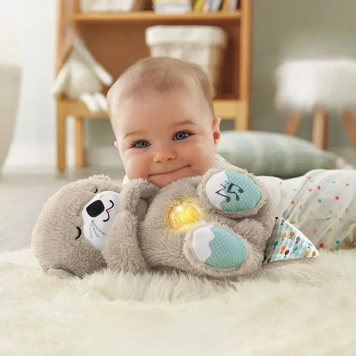 Otterly Soothing Breathing Plush Toy That Comforts and Calms Your Baby