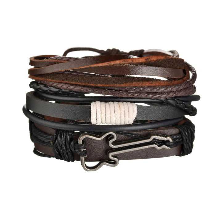 Crafted Boho Leather Wrap Bracelets for Men or Women