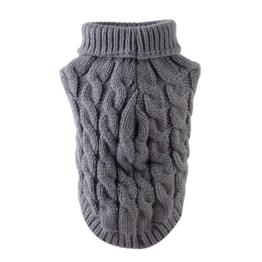 Warm Knitted Cotton Sweater for Your Small to Medium Sized Dog Breeds. Chihuahuas, Yorkies, Terriers or Pugs.