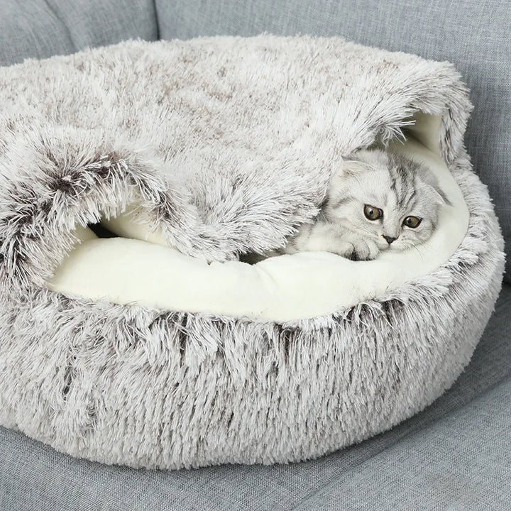 Plush Pet Nest Bed 3 Sizes and 4 Colors to Choose from