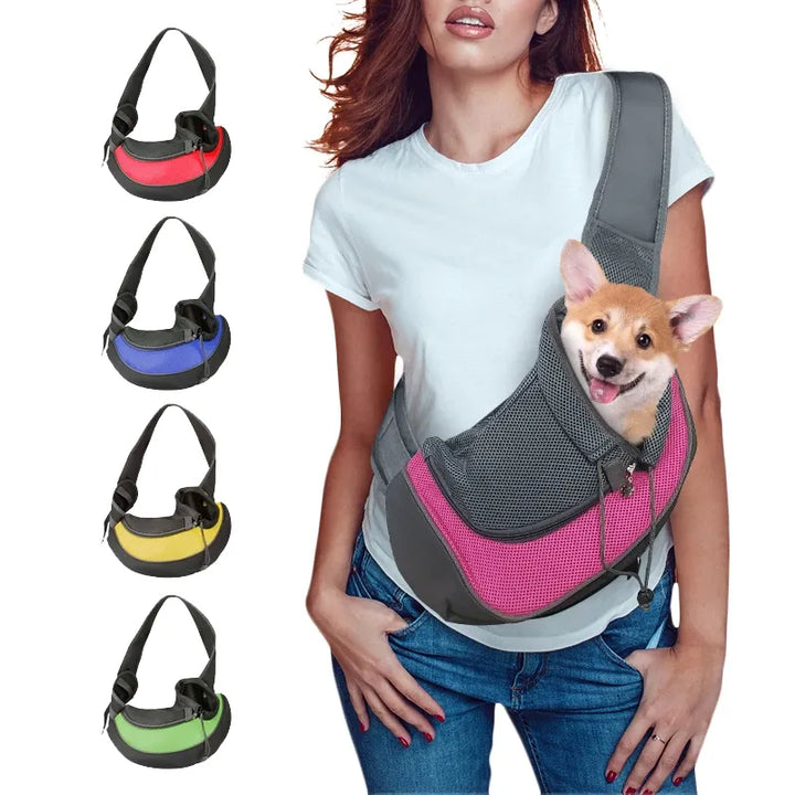 Dog Carrier Shoulder Mesh Bag Tote