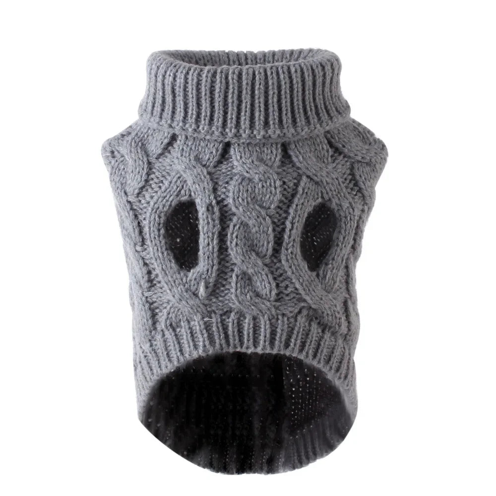 Warm Knitted Cotton Sweater for Your Small to Medium Sized Dog Breeds. Chihuahuas, Yorkies, Terriers or Pugs.