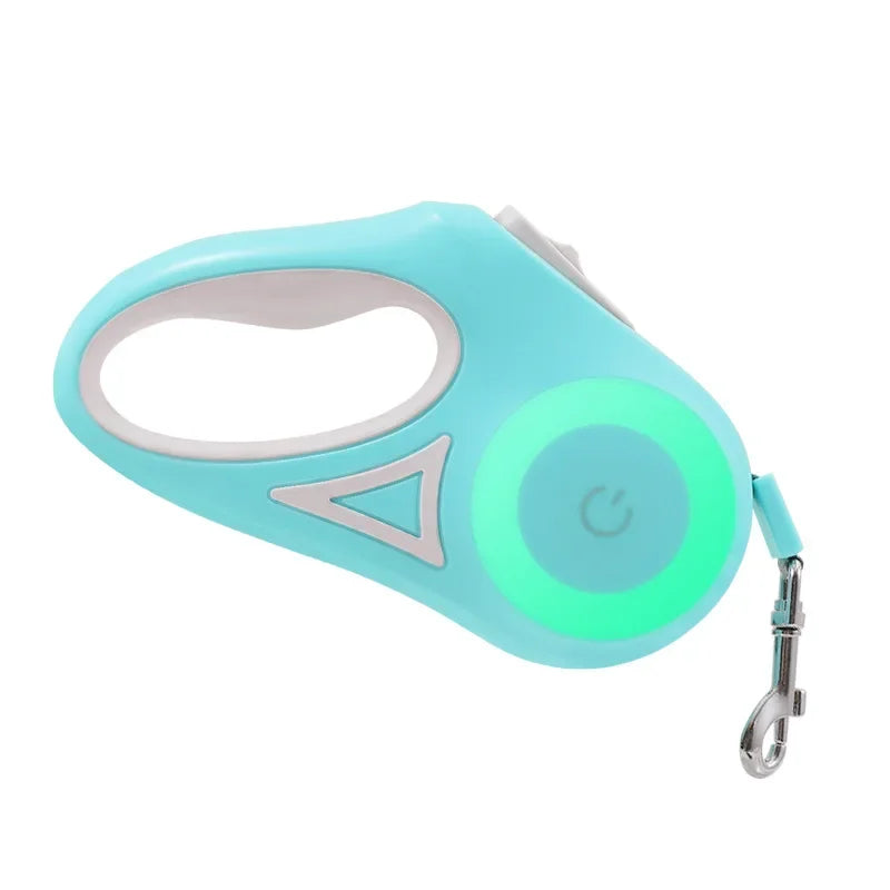 Automatic Retractable LED Luminous Dog Leash for Small to Medium Dogs Sizes 3M/5M