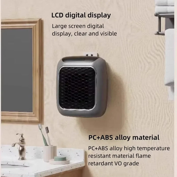 Compact and Powerful 800W PTC Ceramic Heater with Remote Control - Keep Small Spaces Warm - US Plug