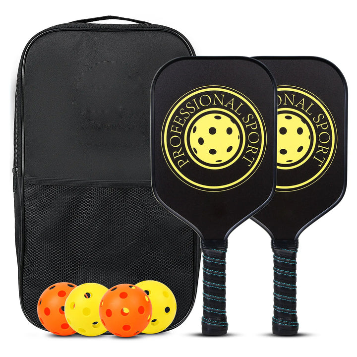 USAPA Approved Pickleball Paddles Rackets Sets w/Balls Honeycomb Core (Indoor-Outdoor)