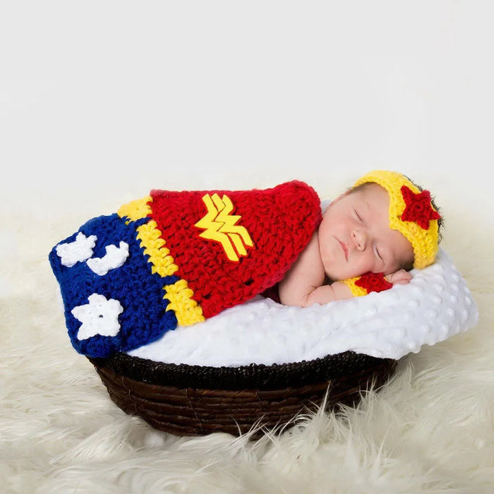Handmade Crochet Costume Halloween Photoshoot for Baby Boy Photography Props Outfits Newborn Babies Gifts 0-6M Lion Pants Set