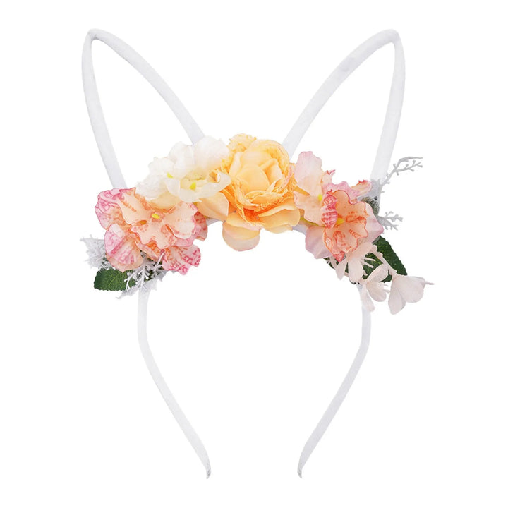 Beautiful Ladies-Girls Floral Easter Rabbit Headband for Added Elegance to Your Easter Wardrobe