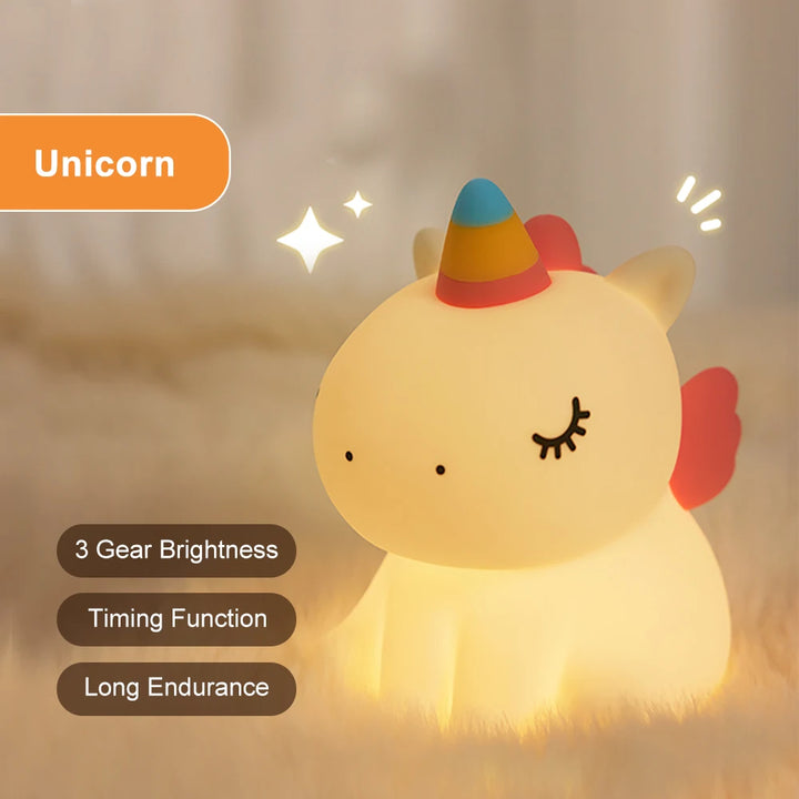 The LED Unicorn Nightlight will Enchant Any Childs Room – Touch, Pat & Remote-Control Options