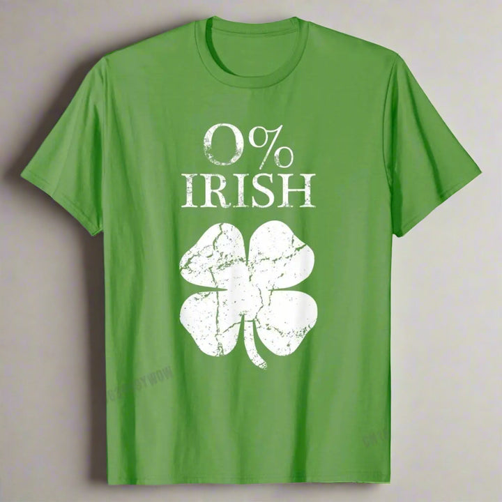 Men's Vintage St Patrick's T-Shirt "0% Irish"