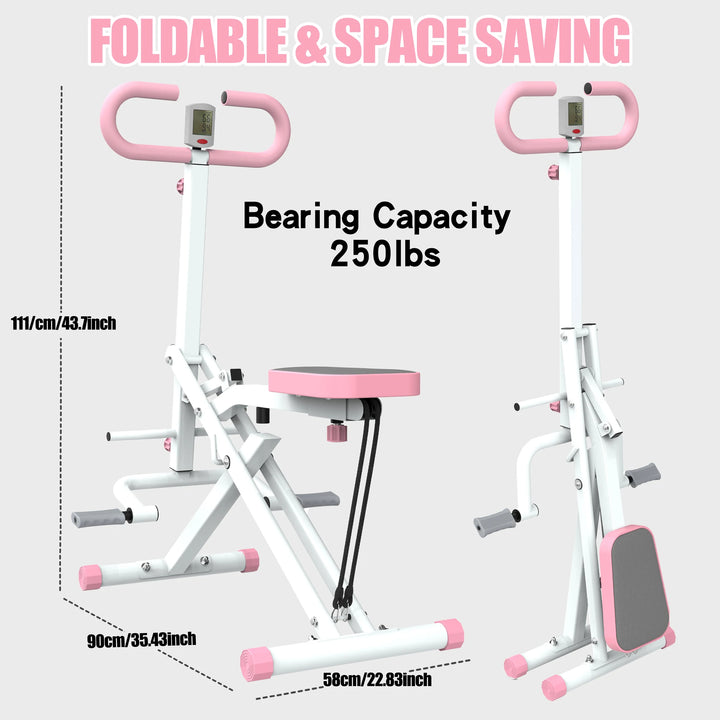 🔥 Full-Body Squat Trainer – Glutes, Abs & Legs Workout Machine with Resistance Bands