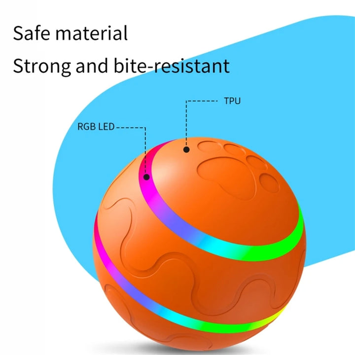 Interactive Dog Ball with or without Remote Control. w/ Flashing Lights, Rolls, Jumps and Rotates. Is Waterproof and made for the Aggressive Chewers