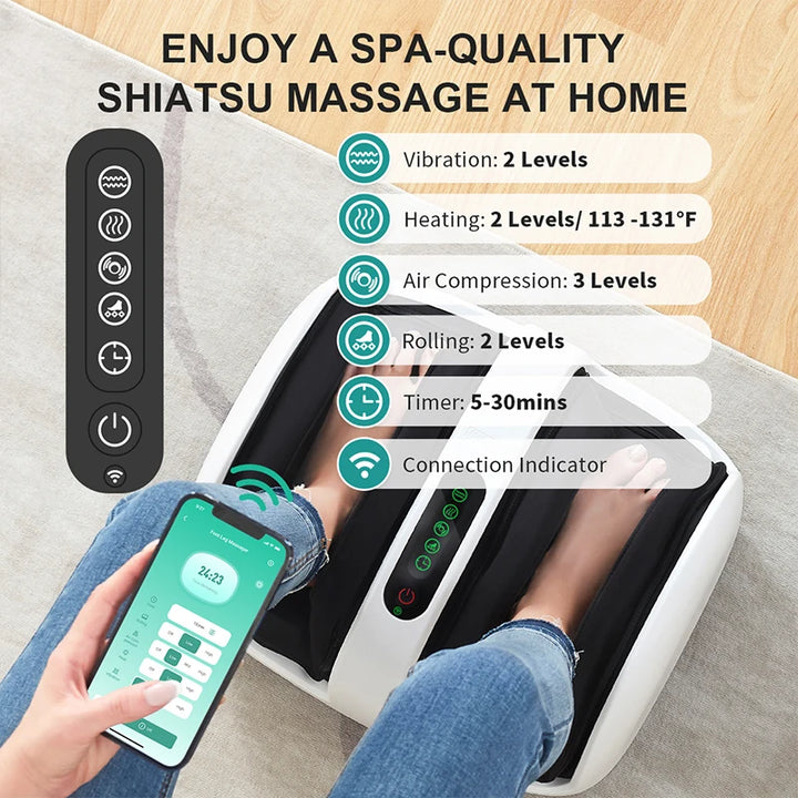 "Revitalize Your Feet with the Nekteck Smart Shiatsu Foot & Calf Massager – Relaxation Made Simple!"