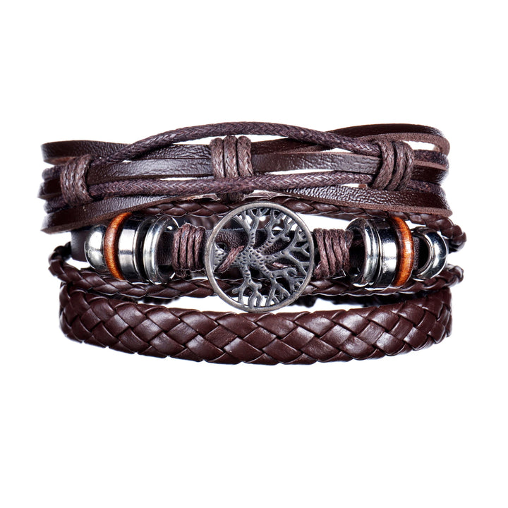 Crafted Boho Leather Wrap Bracelets for Men or Women